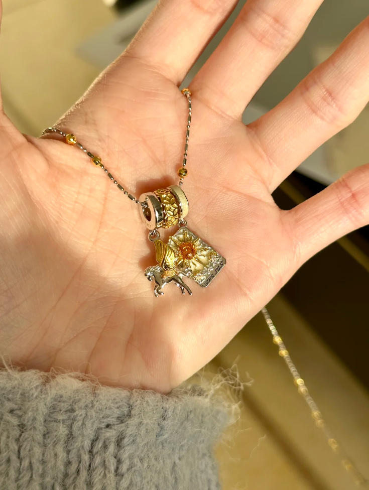 The Sun Tarot-Inspired Necklace Set