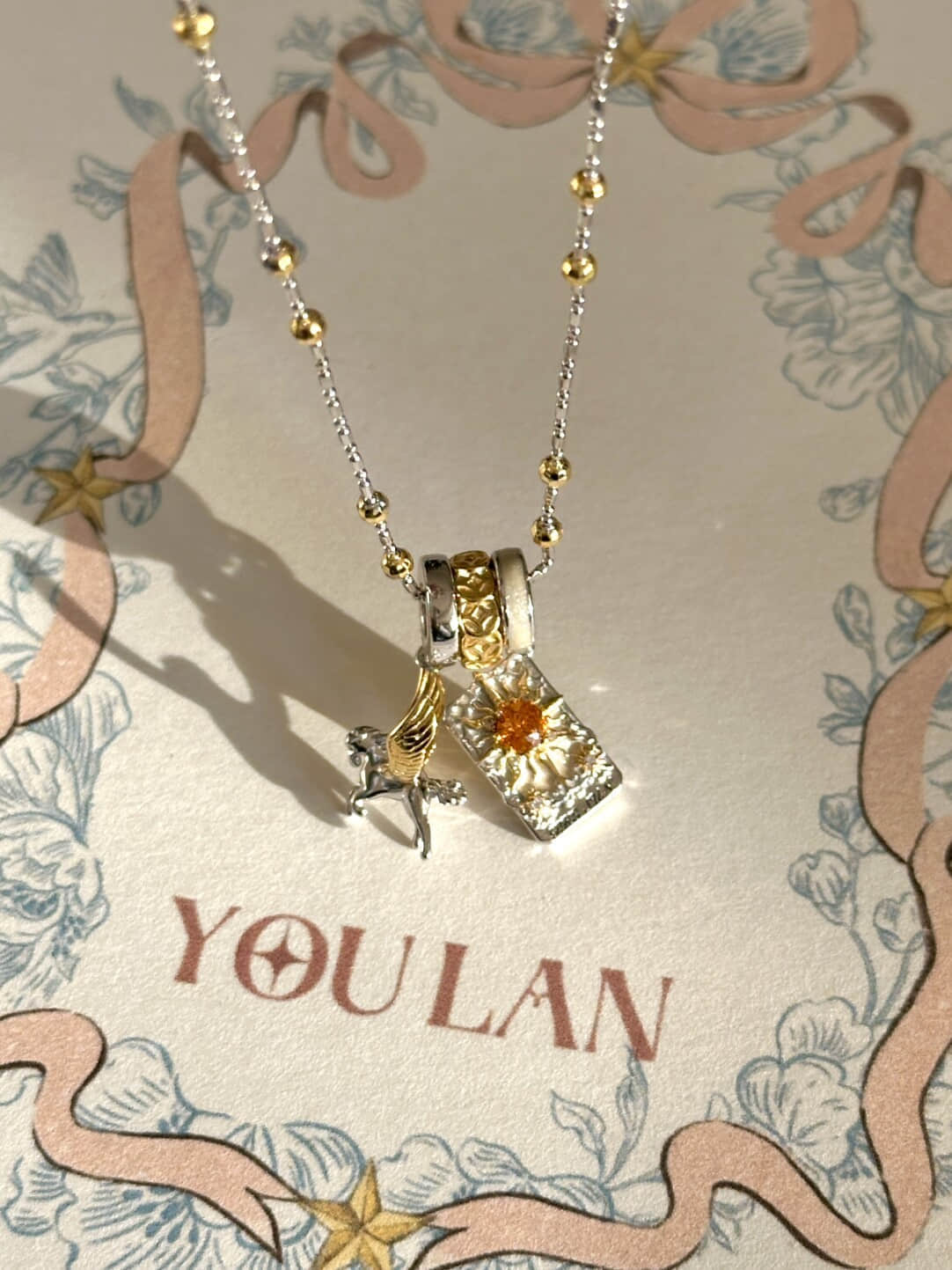 The Sun Tarot-Inspired Necklace Set