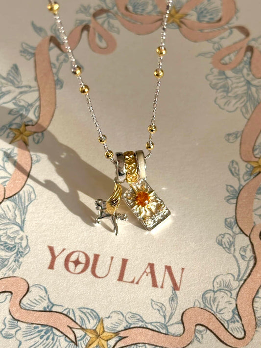The Sun Tarot-Inspired Necklace Set