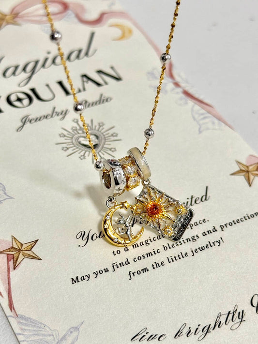 The Sun Tarot-Inspired Necklace Set